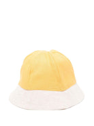 Cappello per neonata La Stupenderia giallo con orlo a contrasto e corona rotonda - Rubino Kids