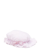 Cappello per neonata La Stupenderia rosa con fascia elasticizzata e corona piatta - Rubino Kids