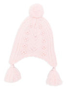 Cappello per neonata Louise Misha rosa con nappe - Rubino Kids