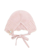 Cappello per neonata Paz Rodrìguez rosa con fiocco - Rubino Kids