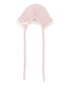 Cappello per neonata Paz Rodríguez rosa con motivo traforato - Rubino Kids