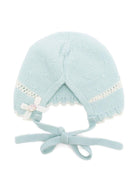 Cappello per neonata Paz Rodrìguez verde con bordo in pizzo - Rubino Kids