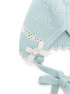 Cappello per neonata Paz Rodrìguez verde con bordo in pizzo - Rubino Kids