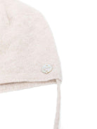 Cappello per neonati Paz Rodríguez beige con dettaglio pompom - Rubino Kids