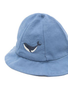 Cappello Steijn per neonato Donsje blu con ricamo balena - Rubino Kids