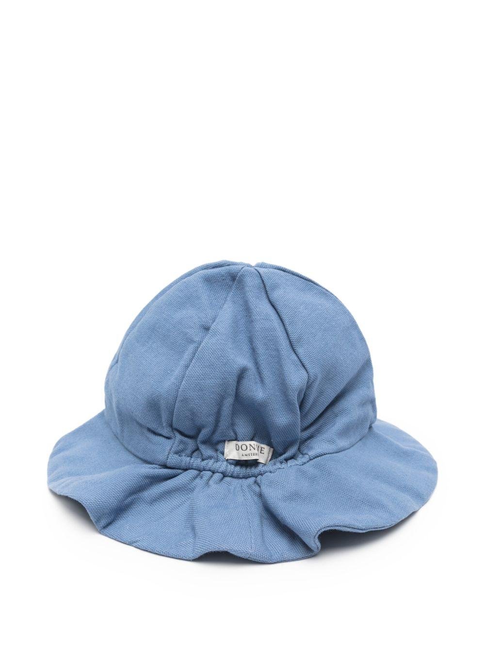 Cappello Steijn per neonato Donsje blu con ricamo balena - Rubino Kids