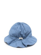 Cappello Steijn per neonato Donsje blu con ricamo balena - Rubino Kids