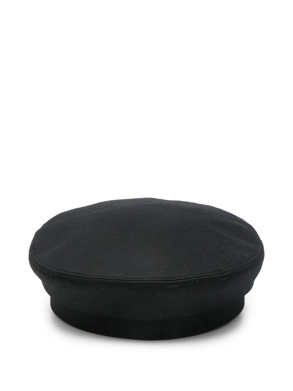 Cappelo per bambina Balmain Kids nero con bottoni - Rubino Kids