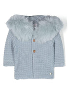 Cappotto con cappuccio Bambalina per neonato Paz Rodriguez blu co orlo dritto - Rubino Kids