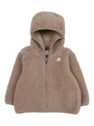 Cappotto E. Jeanne Polar in pelliccia sintetica per neonati K - Way Kids beige con cappuccio effetto teddy - Rubino Kids