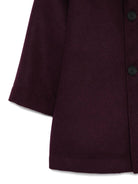 Cappotto monopetto per bambina MSGM Kids rosso con revers a lancia - Rubino Kids