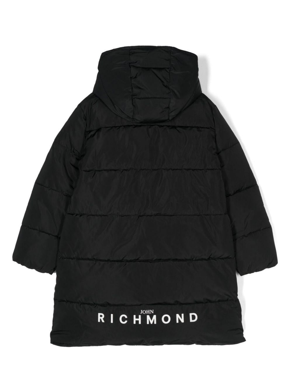 Cappotto nero per bambino imbottito John Richmond Junior - Rubino Kids