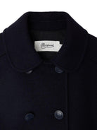 Cappotto per bambina Bonpoint blu con design doppiopetto - Rubino Kids