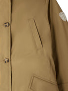 Cappotto per bambina Bonpoint marrone con applicazione - Rubino Kids