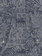 Cappotto per bambina Etro Kids blu con motivo paisley - Rubino Kids