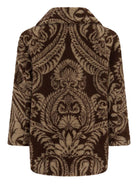 Cappotto per bambina Etro Kids marrone con motivo Paisley - Rubino Kids