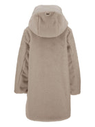 Cappotto per bambina Herno Kids beige con pelliccia sintetica - Rubino Kids