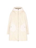 Cappotto per bambina Herno Kids bianco con tasche laterali - Rubino Kids