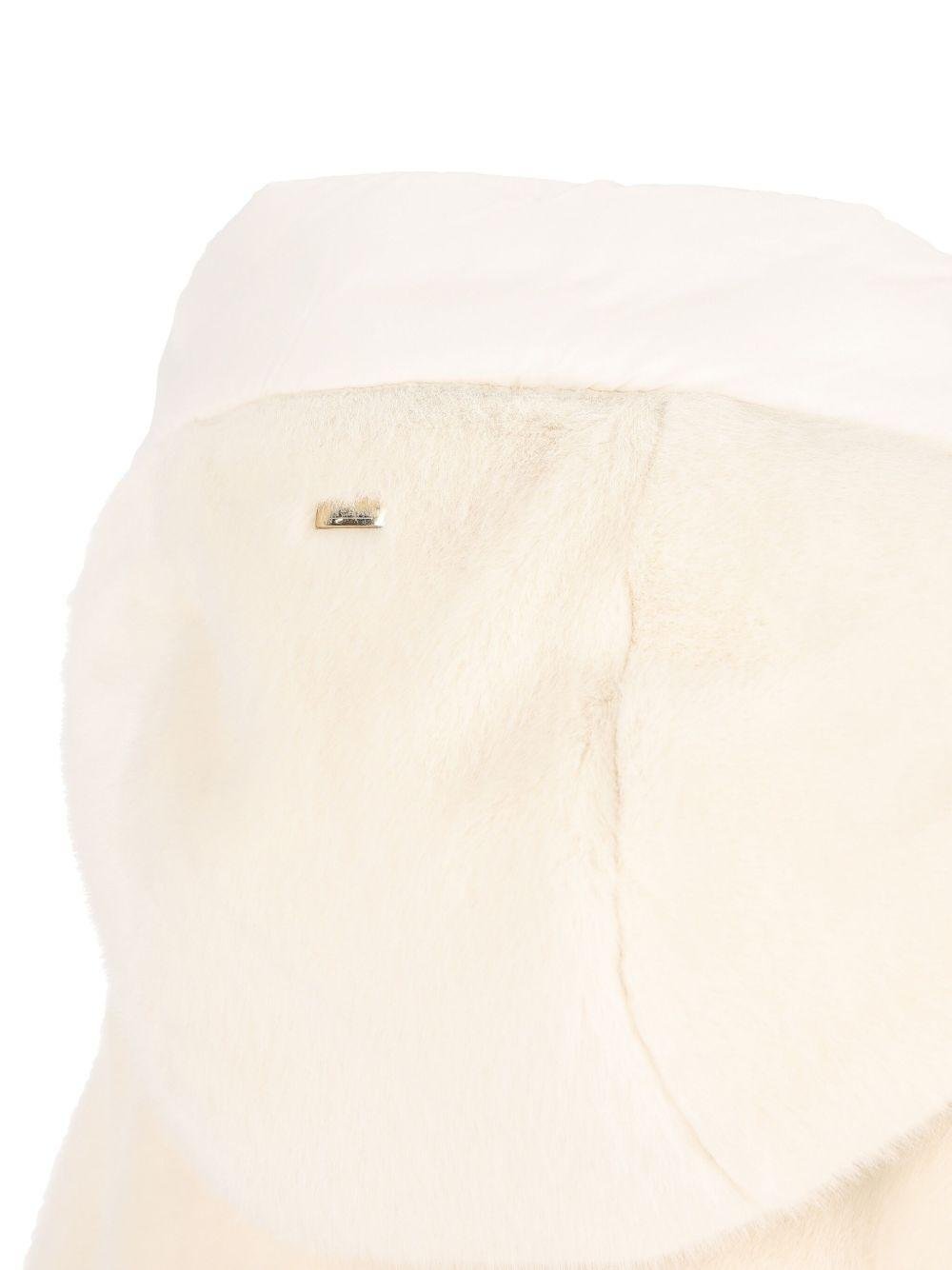 Cappotto per bambina Herno Kids bianco con tasche laterali - Rubino Kids