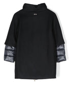 Cappotto per bambina Herno Kids blu con design a strati - Rubino Kids