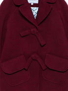 Cappotto per bambina Mi Mi Sol rosso con dettagli fiocchi - Rubino Kids