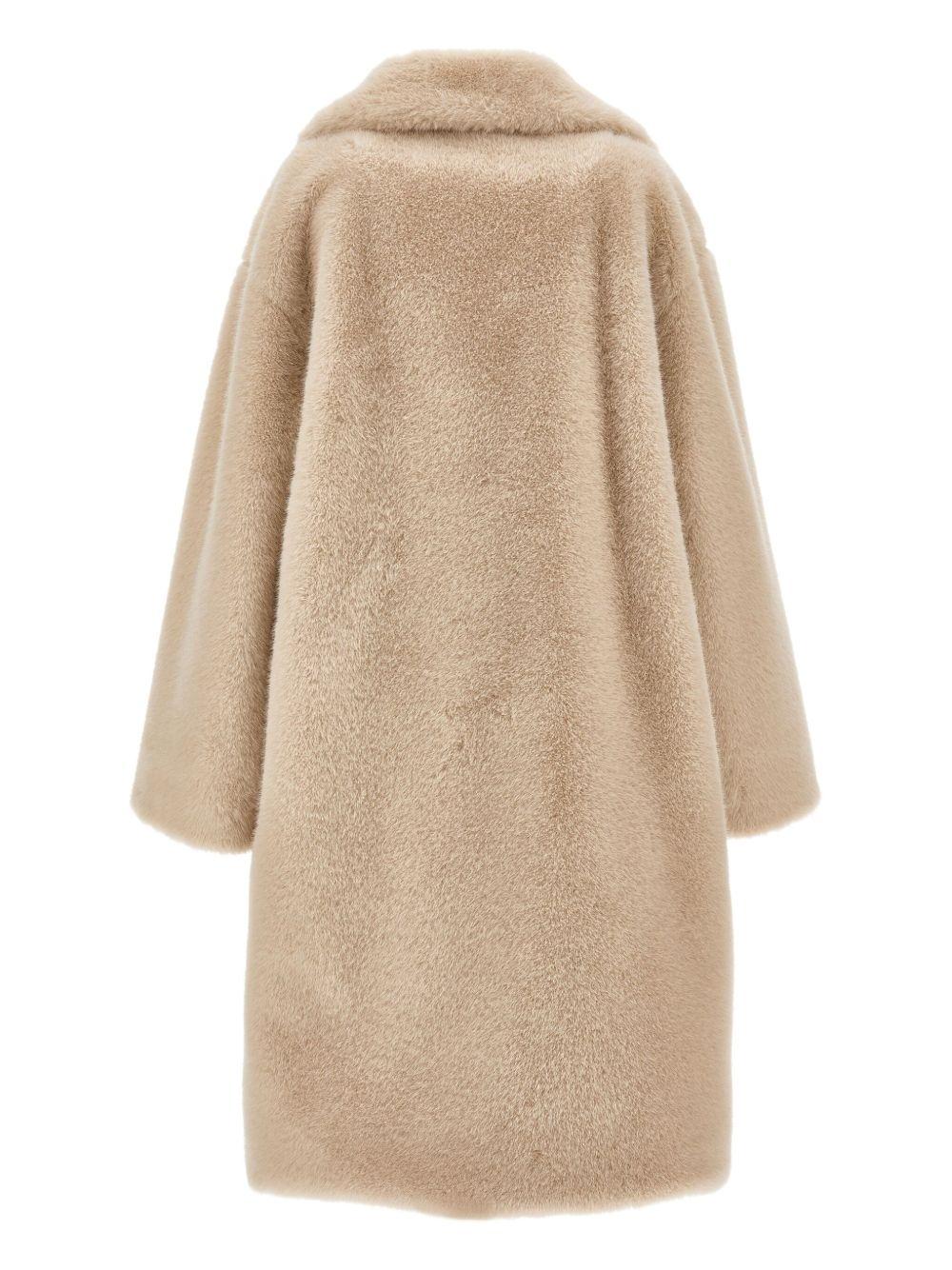 Cappotto per bambina Monnalisa beige con tasche - Rubino Kids