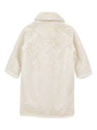 Cappotto per bambina Monnalisa bianco con tasche - Rubino Kids