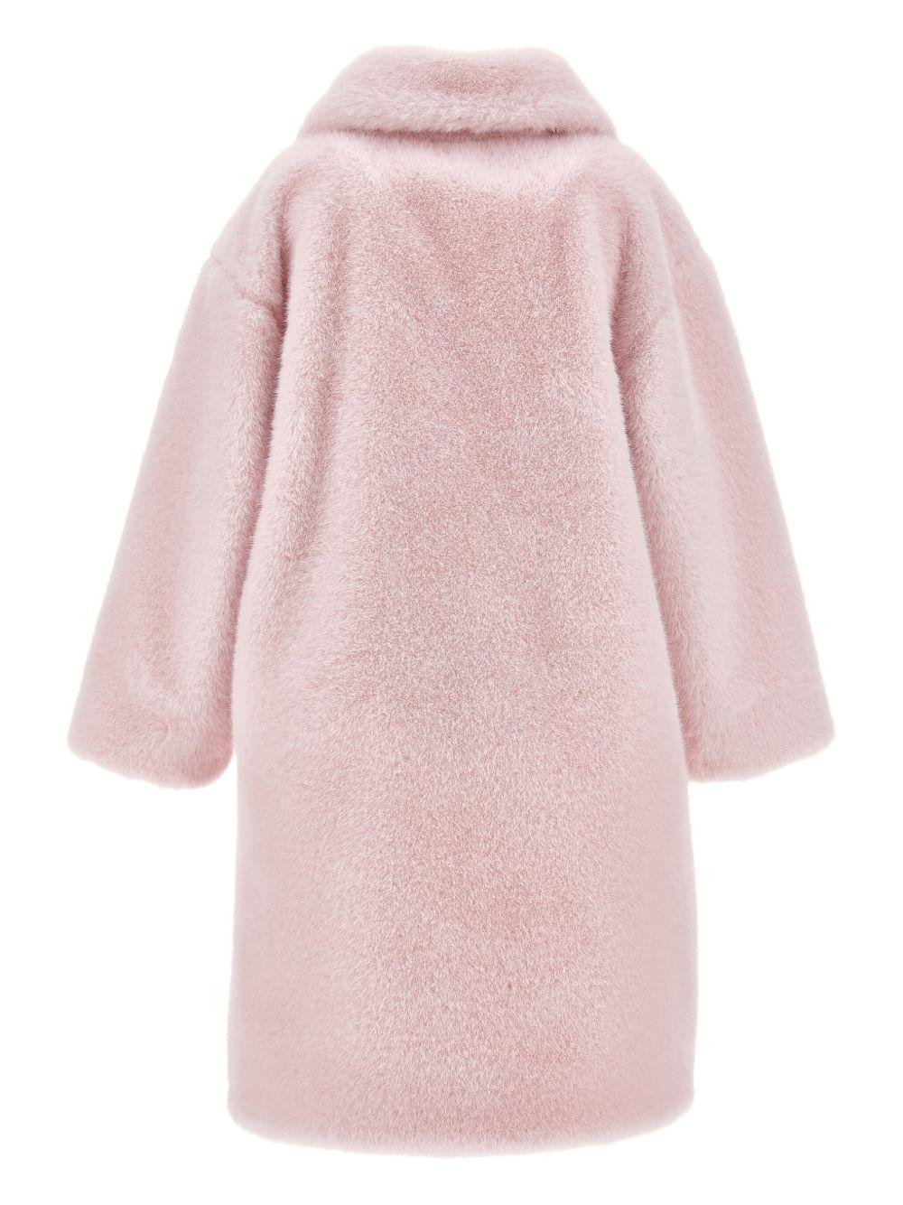 Cappotto per bambina Monnalisa rosa con tasche - Rubino Kids