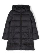 Cappotto per bambina Save The Duck Kids Tiri nero con effetto opaco - Rubino Kids