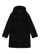 Cappotto per bambino Emporio Armani Kids blu navy con cappuccio - Rubino Kids