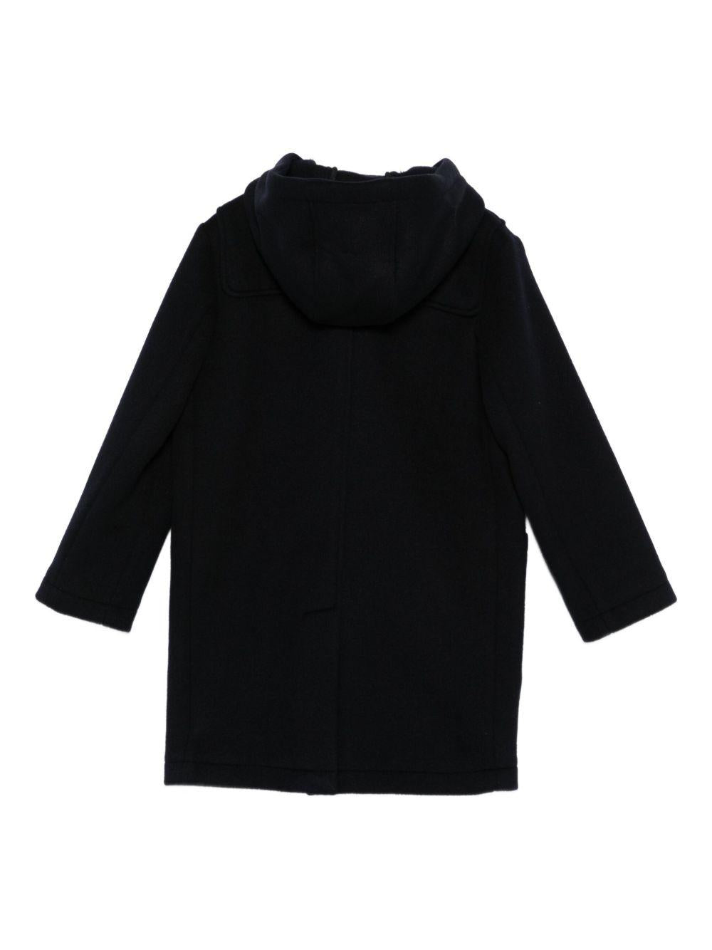 Cappotto per bambino Emporio Armani Kids blu navy con cappuccio - Rubino Kids