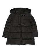 Cappotto per bambino Fay Kids nero con cappuccio - Rubino Kids