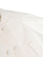 Cappotto per neonata Jesurum Baby bianco in doppiopetto in finta pelliccia - Rubino Kids