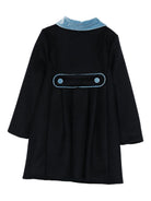 Cappotto per neonata Jesurum Baby blu con colletto alla Peter Pan - Rubino Kids