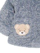 Cappotto per neonata Monnalisa blu con Teddy Bear - Rubino Kids