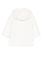 Cappotto per neonata Tartine Et Chocolat bianco con pelliccia sintetica - Rubino Kids