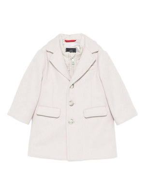 Cappotto per neonato Fay Kids beige con revers a lancia