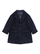 Cappotto per neonato Fay Kids blu con revers a lancia - Rubino Kids