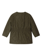 Cappotto trapuntato per bambina Bonpoint beige reversibile - Rubino Kids