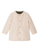 Cappotto trapuntato per bambina Bonpoint beige reversibile - Rubino Kids