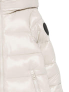 Cappotto trapuntato per bambina Save The Duck Kids beige con cappuccio - Rubino Kids