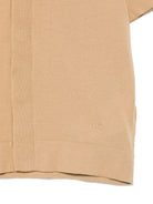 Cardigan a maglia fine per bambino Paolo Pecora Kids marrone con scollo a V - Rubino Kids