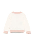 Cardigan beige per neonata con ricamo a fiori Stella McCartney Kids - Rubino Kids