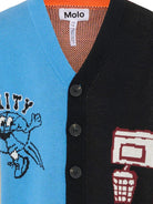 Cardigan Burt per bambino Molo multicolor con motivo basketball - Rubino Kids