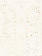 Cardigan Chai per neonata Louise Misha bianco con trama ricamata - Rubino Kids