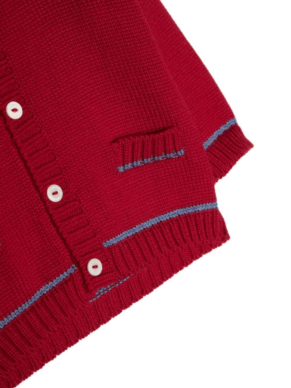 Cardigan con bordi a contrasto - Rubino Kids