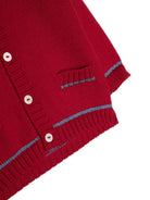 Cardigan con bordi a contrasto - Rubino Kids