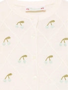 Cardigan Fayana per neonata Bonpoint beige con motivo con ricamo - Rubino Kids