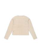 Cardigan Giselle per bambina Molo beige con bottoni in madreperla - Rubino Kids