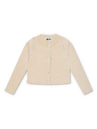 Cardigan Giselle per bambina Molo beige con bottoni in madreperla - Rubino Kids